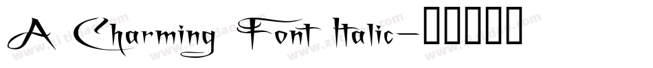 A Charming Font Italic字体转换
